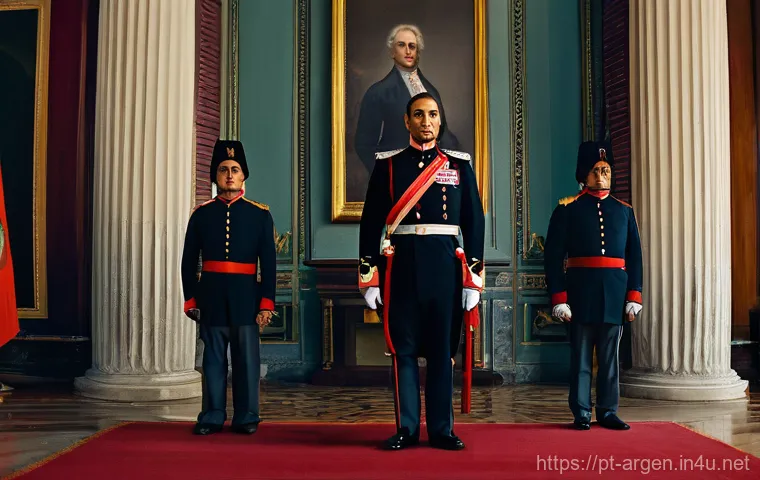 아르헨티나 내전 및 정치적 변화 - **Prompt 1: "A vivid depiction of the turbulent post-independence era in Argentina. In the foregroun...