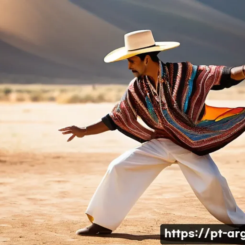 아르헨티나 민속 춤 - A powerful male gaucho dancer performing Malambo with intense focus, showcasing intricate and strong...