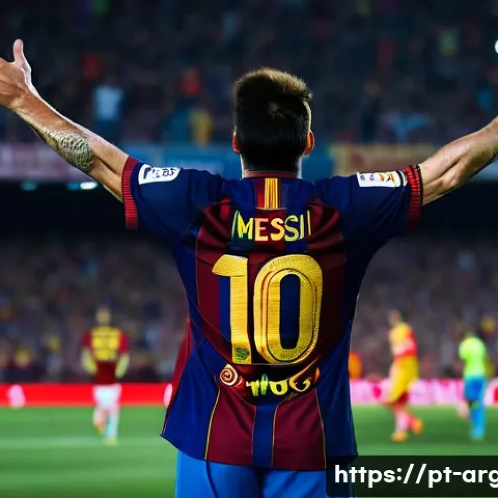 아르헨티나 유명 축구 선수 - **Prompt: The Rise of a Legend: Barcelona's Golden Era**
"A vibrant, dynamic, full-body action s...
